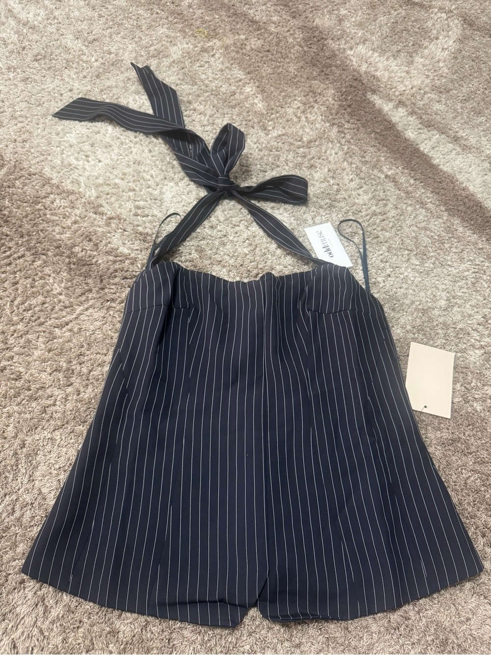 Oddmuse Pinstripe Halter Top